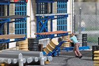 Busch Action-Set 7842 H0 actieset transportkar voor vaten Kant-en-klaar model - thumbnail