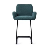 Jesper Home Barkruk 'Misaki' Arch Black, kleur Merry Mermaid (zithoogte 66cm) - thumbnail