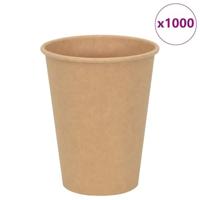 VidaXL Papieren koffiekopjes 1000 st 12oz 300 ml bruin - thumbnail