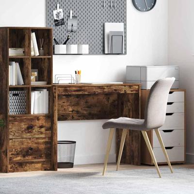 Bureau Gerookt eiken 90 x 40 x 76 cm Bewerkt hout