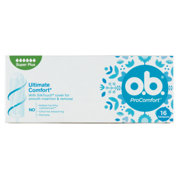OB Tampons procomfort super plus 16 Stuks OB Tampons procomfort super plus 16 Stuks