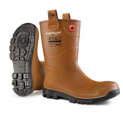 Dunlop lj2hr48fl werklaars | rigpro | gevoerd | bruin | maat 44 8713197053392