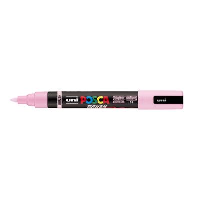 Paintmarker uni posca pc-5br brushpunt m lichtroze Paintmarker uni posca pc-5br brushpunt m lichtroze