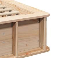 Bedframe met opslag Bruin 90 x 200 cm Massief grenenhout - thumbnail