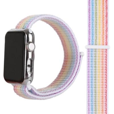Magische plakken Nylon horloge Band voor Apple Watch serie 3 & 2 & 1 38mm (kleur)
