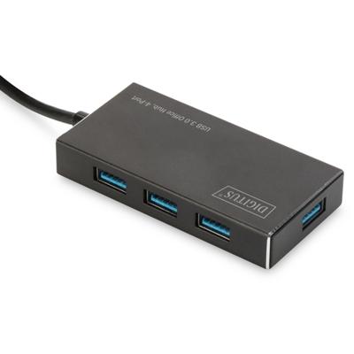 Digitus DA-70240-1 interface hub USB 3.2 Gen 1 (3.1 Gen 1) Type-A 5000 Mbit/s Zwart