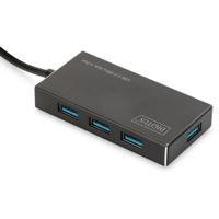 Digitus DA-70240-1 interface hub USB 3.2 Gen 1 (3.1 Gen 1) Type-A 5000 Mbit/s Zwart - thumbnail