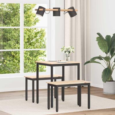 Eettafel Naturel 60 x 60 x 75 cm Massief grenenhout