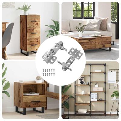 Scharnier 2 pcs Nikkel 35 mm IJzer