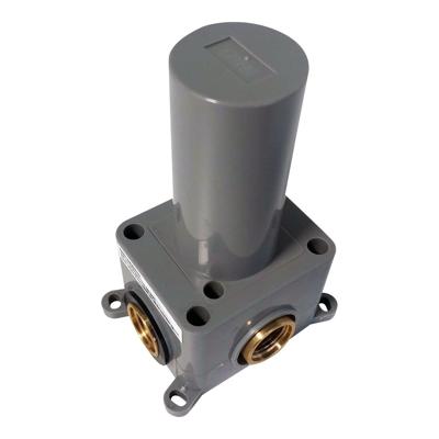 Inbouw Stopkraan Brauer Black Carving Rond 6.5 cm Messing Mat Zwart