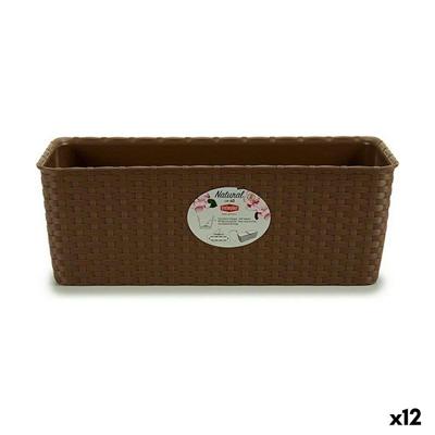 Plantenbak Stefanplast Beige Plastic 39 x 13,5 x 15,5 cm (12 Stuks)