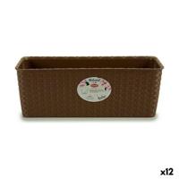 Plantenbak Stefanplast Beige Plastic 39 x 13,5 x 15,5 cm (12 Stuks) - thumbnail