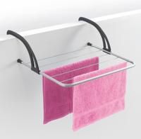 Metaltex favonio radiator-balkon droogrek 3 m drooglijn zilver/zwart - thumbnail