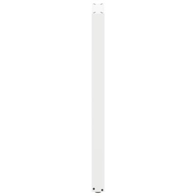 Bartafelpoten 2 st U-vormig 50x(110-111) cm staal wit