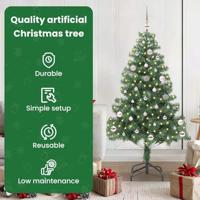 VidaXL Kerstboom met 150 led met standaard groen 150 cm pvc - thumbnail