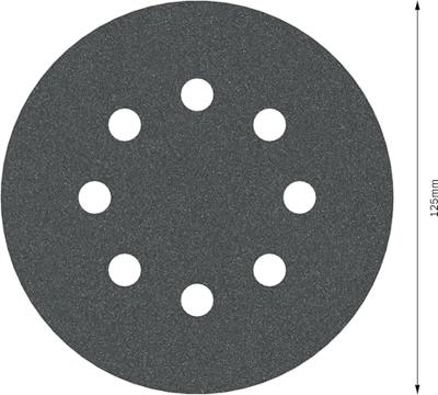Bosch Accessories Best for Stone 2608605118 Excenterschuurpapier Met klittenband, Geperforeerd Korrelgrootte (num) 180 (Ø) 125 mm 5 stuk(s) - thumbnail