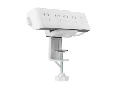 Equip 650806 clamp-on powerstrip holder, abs, steel, white
