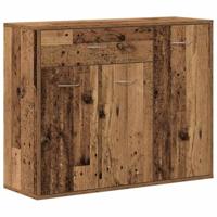 Dressoir 88x30x70 cm spaanplaat oud hout - thumbnail