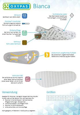 Oxypas muil met band Bianca | Wit | Maat 36 - 00,154,181,36