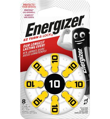 Energizer Knoopcel ZA10 1.4 V 8 stuk(s) 91 mAh Zink-lucht Hearing Aid PR70