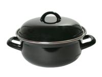 Imperial Kitchen Braadpan 26 cm Zwart/Emaille - thumbnail