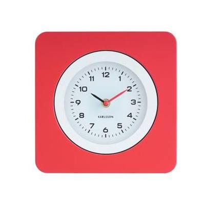 Karlsson Wandklok New Vintage - Helderrood - 4.4x22x22cm