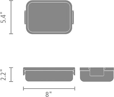 Brabantia Make & Take lunchbox medium, kunststof dark grey - thumbnail