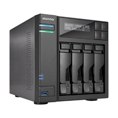 Asustor AS6404T NAS Mini Tower Ethernet LAN Zwart J3455