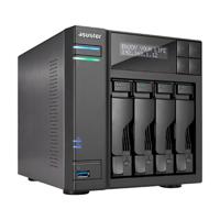 Asustor AS6404T NAS Mini Tower Ethernet LAN Zwart J3455 - thumbnail