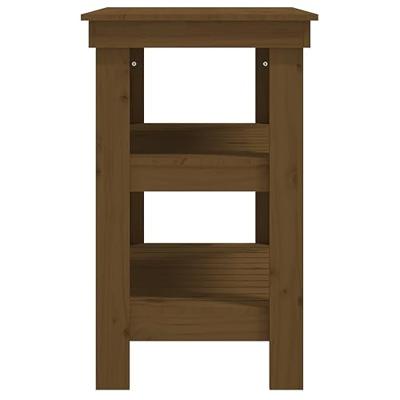VidaXL Werkbank 78,5x50x80 cm massief grenenhout honingbruin