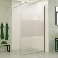 Mueller Slimline inloopdouche 120cm schaamband anti-kalk inclusief RVS profiel & stang - thumbnail