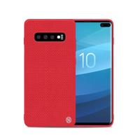 NILLKIN 3D getextureerde nylon Fiber TPU Case voor Galaxy S10 PLUS (rood) - thumbnail