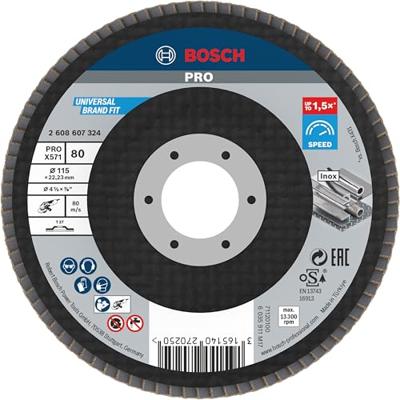 Bosch Accessoires 1 Lamellenschijf 115 X571, Best for Metal recht, 80 - 2608607324 Bosch Accessoires 1 Lamellenschijf 115 X571, Best for Metal recht, 80 - 2608607324