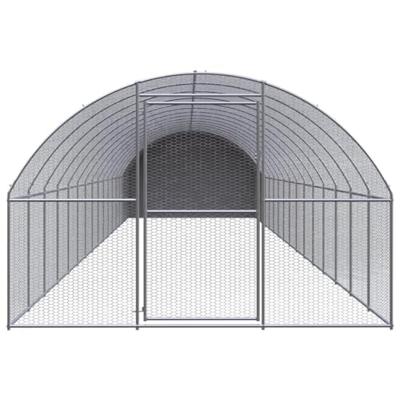 Kippenren 3x16x2 m gegalvaniseerd staal