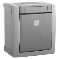 VIKO 90591063-DE Pacific Wisselschakelaar spatwaterdicht Grijs 1 stuk(s)