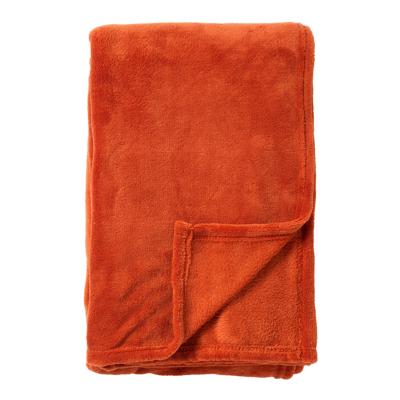 Dutch Decor Plaid 130x160 cm - OWEN - zachte coral fleece - steenrood