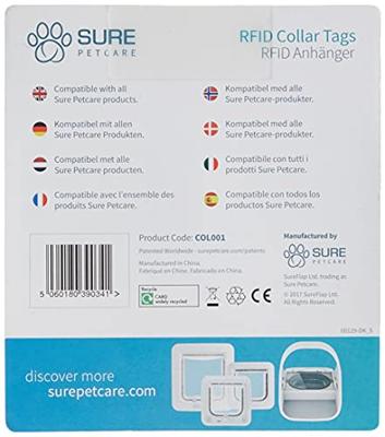 SureFlap Microchip RFID RFID-halsbandhanger Wit 2 stuk(s)