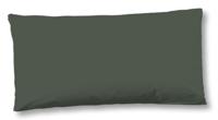 HIP Kussensloop "uni dessin" - Groen - (40x80 cm) - Katoen Satijn - thumbnail