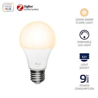ZLED-2209 Dimbare Zigbee E27 LED Lamp - Flame Wit - thumbnail