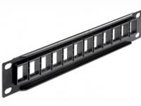 DeLOCK Keystone Patchpanel 10" 12 Port patchpaneel - thumbnail