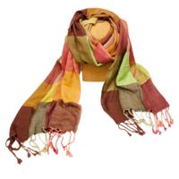 Sjaal van Katoenviscose (Bonte Kleuren) - thumbnail