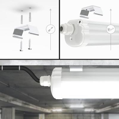 S-Series - LED TL armatuur 150cm - IP65 Waterdicht - 48 Watt 5760 Lumen (120lm/W) - 6500K Daglicht wit - Koppelbaar - IK07 - Tri-Proof plafondverlichting - thumbnail