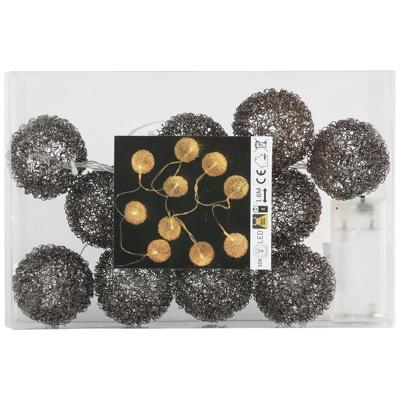 Christmas snooz antracite ball light chain