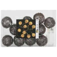 Christmas snooz antracite ball light chain - thumbnail