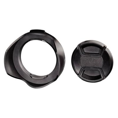 Hama Tegenlichtkap voor groothoeklens, lensdeksel, schroeffitting 55 mm, zwart