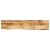 Tafelblad met natuurlijke rand 160x40x3,8 cm massief mangohout - thumbnail