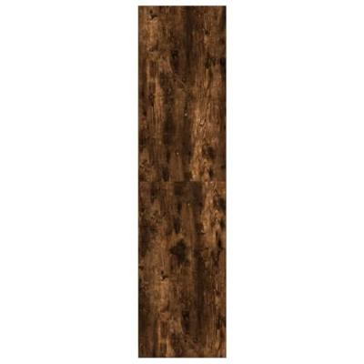 Kledingkast 50x50x200 cm bewerkt hout gerookt eikenkleurig