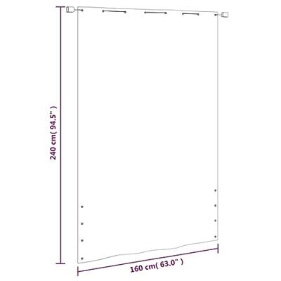Balkonscherm 160x240 cm oxford stof lichtgroen