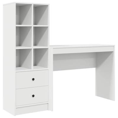 Bureau met lade 2 pcs Wit