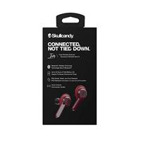 Skullcandy Indy True-draadloze hoofdtelefoon met bluetooth-microfoon, zweet-, water- en stofbestendig (IP55), 16 uur batterijduur, Moab/Red - thumbnail